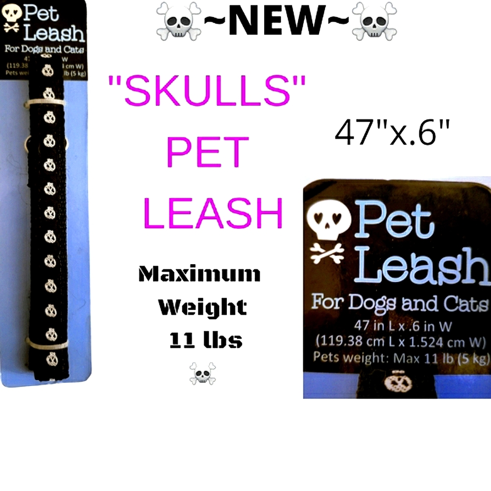 🟩🌈🔥🐕NEW~SKULL LEASH☠🐕